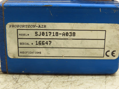 Proportional Air SJ01718-A038 Electro-Pneumatic Transducer Proportional Valve