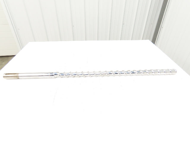 Meiki 8435815A Metering Screw for Injection Molding Machine 36mm x 1050mm 41.3"