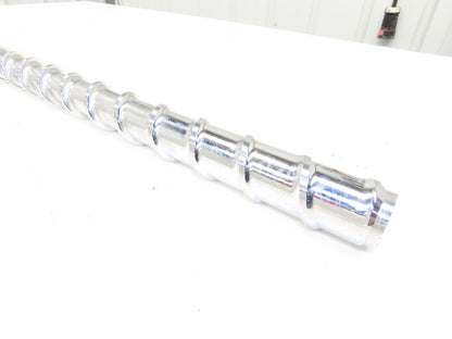Meiki 8435815A Metering Screw for Injection Molding Machine 36mm x 1050mm 41.3"