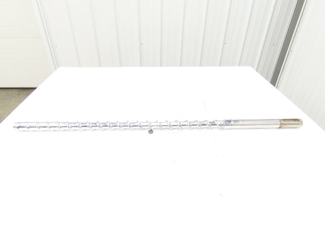 Meiki 8435815A Metering Screw for Injection Molding Machine 36mm x 1050mm 41.3"