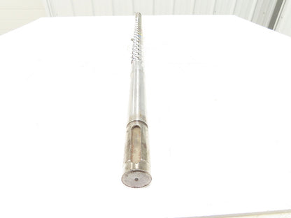 Meiki 8435815 Metering Screw Injection Molding 36mm x 1050mm w/Tip 45.75" OAL