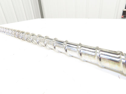 Meiki 8435815 Metering Screw Injection Molding 36mm x 1050mm w/Tip 45.75" OAL