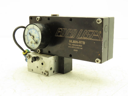 Edco USA ML50N-RTB Pneumatic Vacuum Pump Assembly 1/2" NPT For Vacuum Cup