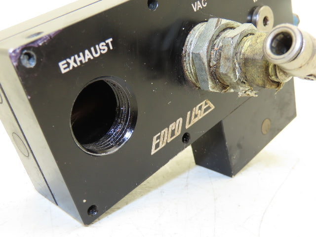 Edco USA ML50N-RTB Pneumatic Vacuum Pump Assembly 1/2" NPT For Vacuum Cup