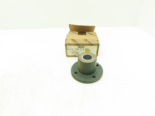 Dodge 037002 Plate Type Flange Bearing 1-3/16" Bore Babbitted Cast Iron Housing