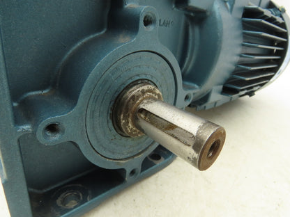 Sew Eurodrive W30DT71K4 Gearmotor 73.9 Ratio 23rpm .25Hp 230/460V 3/4" LH Output