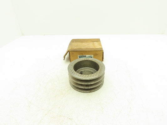 Dodge 3A4.6B5.0-1610 3-Groove Size B V-Belt Pulley Sheave 1610 Bushing