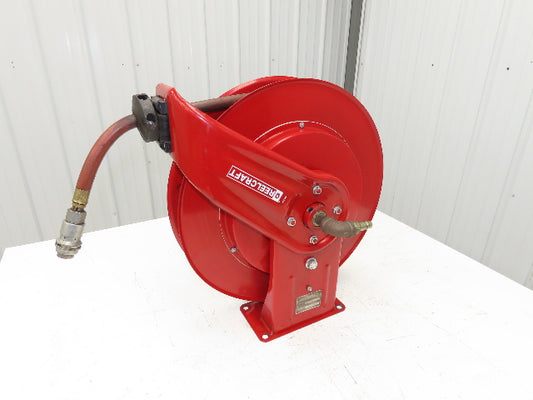 Reelcraft 7850 OLP Retractable Industrial Air Water Hose Reel 1/2"x 46' 300psi