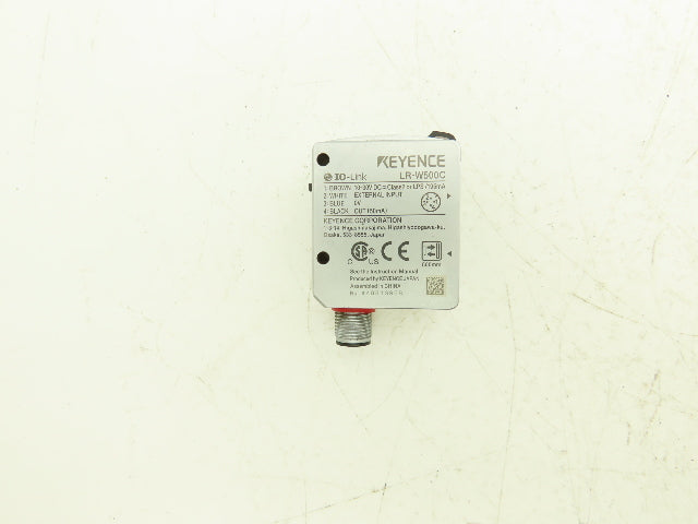 Keyence LR-W500C Photoelectric Sensor Transmitter 10-30VDC M12 4 Pin Connector