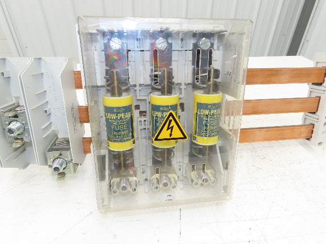 Wohner Copper Busbar 42" 3 Pole Supports w/Connection Set/Cover & Fuse Holder