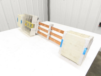 Wohner Copper Busbar 42" 3 Pole Supports w/Connection Set/Cover & Fuse Holder