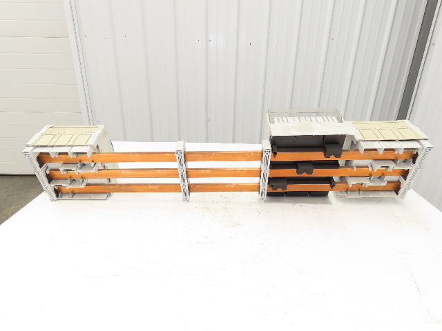 Wohner Copper Busbar 42" 3 Pole Supports w/Connection Set/Cover & Fuse Holder