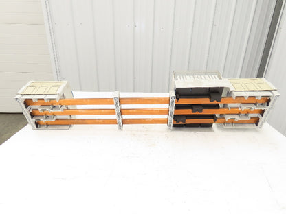 Wohner Copper Busbar 42" 3 Pole Supports w/Connection Set/Cover & Fuse Holder