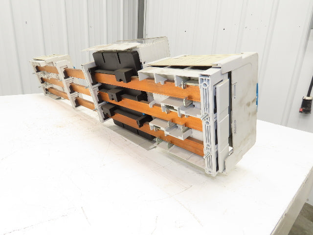 Wohner Copper Busbar 42" 3 Pole Supports w/Connection Set/Cover & Fuse Holder