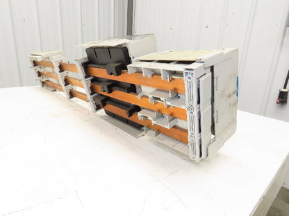 Wohner Copper Busbar 42" 3 Pole Supports w/Connection Set/Cover & Fuse Holder