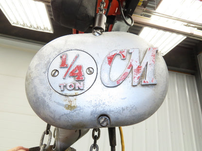 CM Lodestar C 1/4 Ton Electric Chain Hoist 32 FPM 13' Lift  6' Pendant 120 Volt
