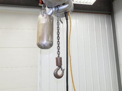 CM Lodestar C 1/4 Ton Electric Chain Hoist 32 FPM 13' Lift  6' Pendant 120 Volt