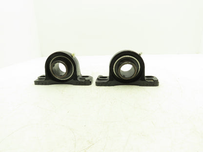 FSB P208 Pillow Block Bearing 1-9/16" Bore 1-1/4"L x 2 1/4"W Base Lot Of 2