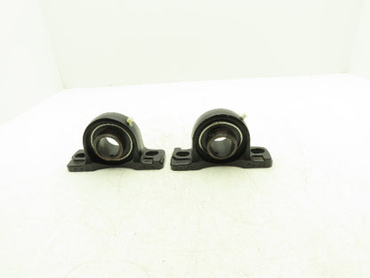 FSB P208 Pillow Block Bearing 1-9/16" Bore 1-1/4"L x 2 1/4"W Base Lot Of 2