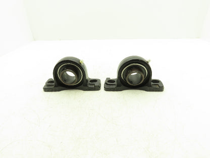 FSB P208 Pillow Block Bearing 1-9/16" Bore 1-1/4"L x 2 1/4"W Base Lot Of 2