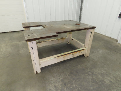 1" Steel Top Machine Base Welding Table Work Bench 47-1/2x33x25-1/2"