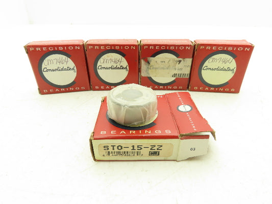 STO-15-ZZ Track Roller/Cam Follower Bearing 15mm-IDx35mm-ODx15.8mm-W Lot Of 5