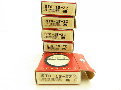 STO-15-ZZ Track Roller/Cam Follower Bearing 15mm-IDx35mm-ODx15.8W Lot Of 6