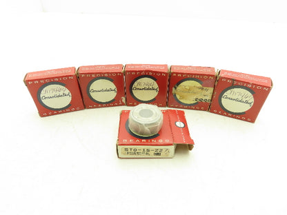 STO-15-ZZ Track Roller/Cam Follower Bearing 15mm-IDx35mm-ODx15.8W Lot Of 6