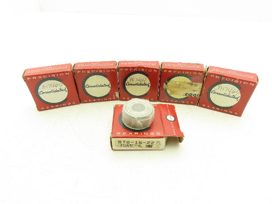 STO-15-ZZ Track Roller/Cam Follower Bearing 15mm-IDx35mm-ODx15.8W Lot Of 6