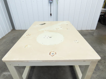 1" Steel Top Machine Base Welding Table Work Bench 60x40" Top 28-3/4" H