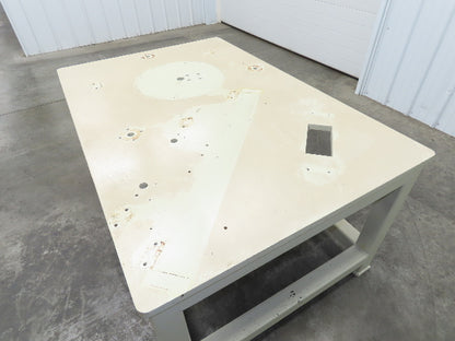 1" Steel Top Machine Base Welding Table Work Bench 60x40" Top 28-3/4" H