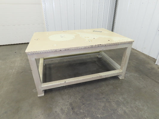 1" Steel Top Machine Base Welding Table Work Bench 60x40" Top 28-3/4" H