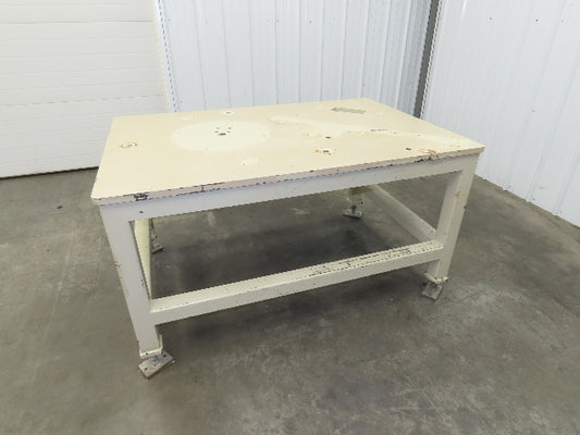 1" Steel Top Machine Base Welding Table Work Bench 60x40" Top 33" H