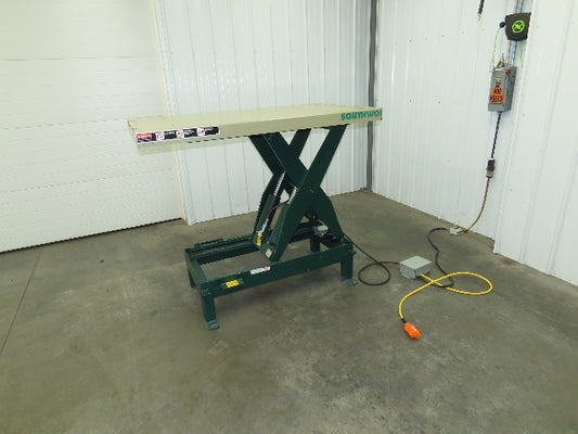 Southworth LS4-36 4000LB Scissor Electric Lift Table 36" Travel 61x36" Top 3Ph