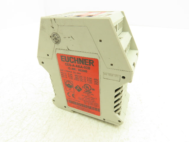 Euchner CES-A-AEA-02B Safety Relay Muting Module Unit 24VDC Din Rail Mount