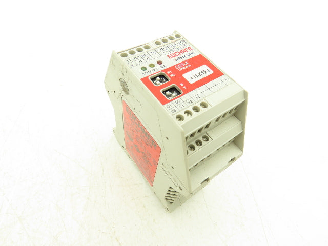 Euchner CES-A-AEA-02B Safety Relay Muting Module Unit 24VDC Din Rail Mount