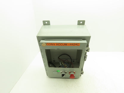 Electrical Enclosure 16x12x6" Wall Mount Backplate With E-Stop & Screen Cutout