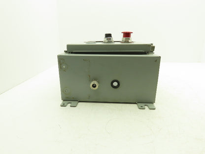 Electrical Enclosure 16x12x6" Wall Mount Backplate With E-Stop & Screen Cutout