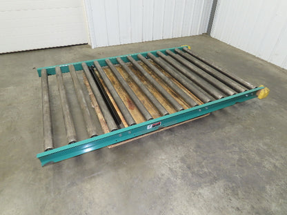 54"x 7' Heavy Duty Pallet Conveyor 2-5/8" Gravity Roller 51"BF 11/16" Hex Axle