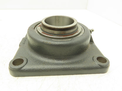 Fafnir RCJ 2 3/8 Flange Ball Bearing Unit 2 3/8" Bore 4 Bolt Locking Collar