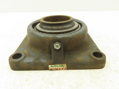 Fafnir RCJ 2 3/8 Flange Ball Bearing Unit 2 3/8" Bore 4 Bolt No Locking Collar