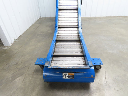 Spartec Portable Chip Conveyor 18"Belt 36" Infeed 50"H Discharge 230/460V 10'OAL