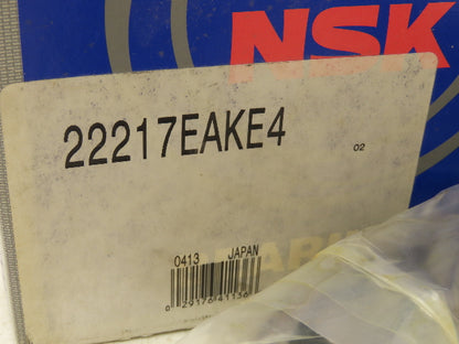NSK 22217 EAKE4 Roller Bearing Spherical 85mm-ID x 150mm-OD x 36mm-Width