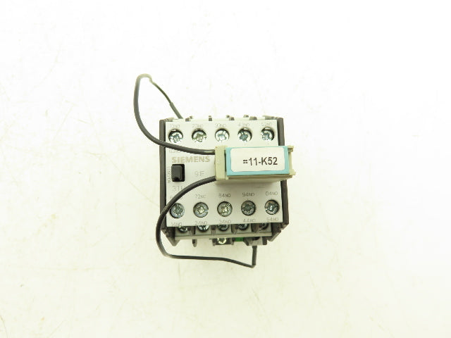 Siemens 3TH4391-0A Contactor Relay 9NO + 1NC 24V Coil 10A 600V 91E 3TH43