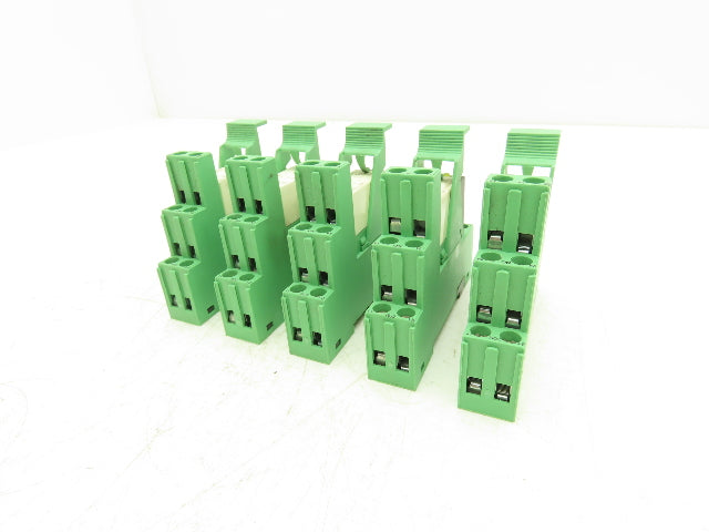Phoenix Relay w/Base 12-24VDC Din Rail Mount Lot of 5