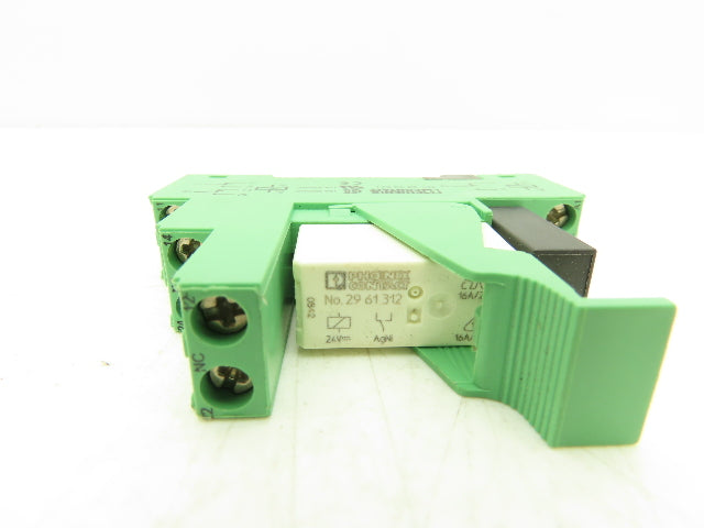 Phoenix Relay w/Base 12-24VDC Din Rail Mount Lot of 5