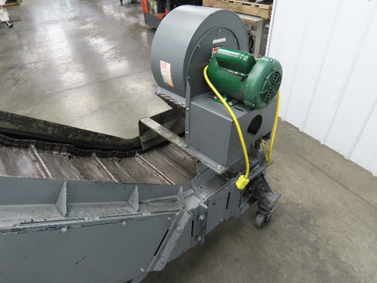 Portable Incline Conveyor Parts Dryer w/Fan 16" Stainless Mesh Belt 84"L 480V