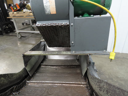 Portable Incline Conveyor Parts Dryer w/Fan 16" Stainless Mesh Belt 84"L 480V