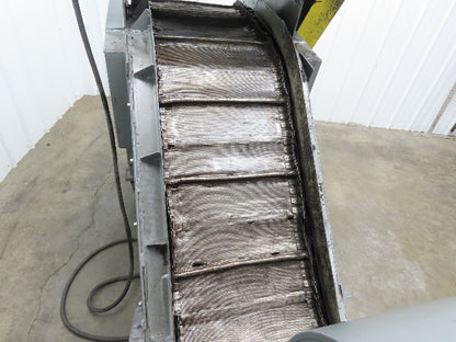 Portable Incline Conveyor Parts Dryer w/Fan 16" Stainless Mesh Belt 84"L 480V