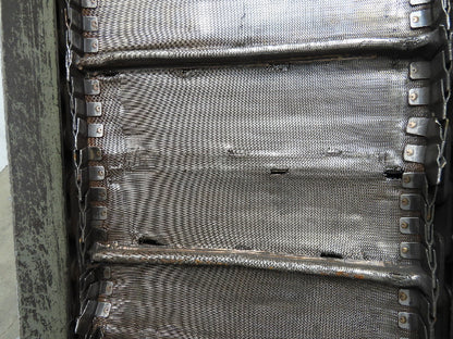 Portable Incline Conveyor Parts Dryer w/Fan 16" Stainless Mesh Belt 84"L 480V